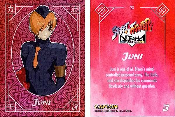2025 Cardsmiths Street Fighter Alpha - Juni - Typhoon Foil #23